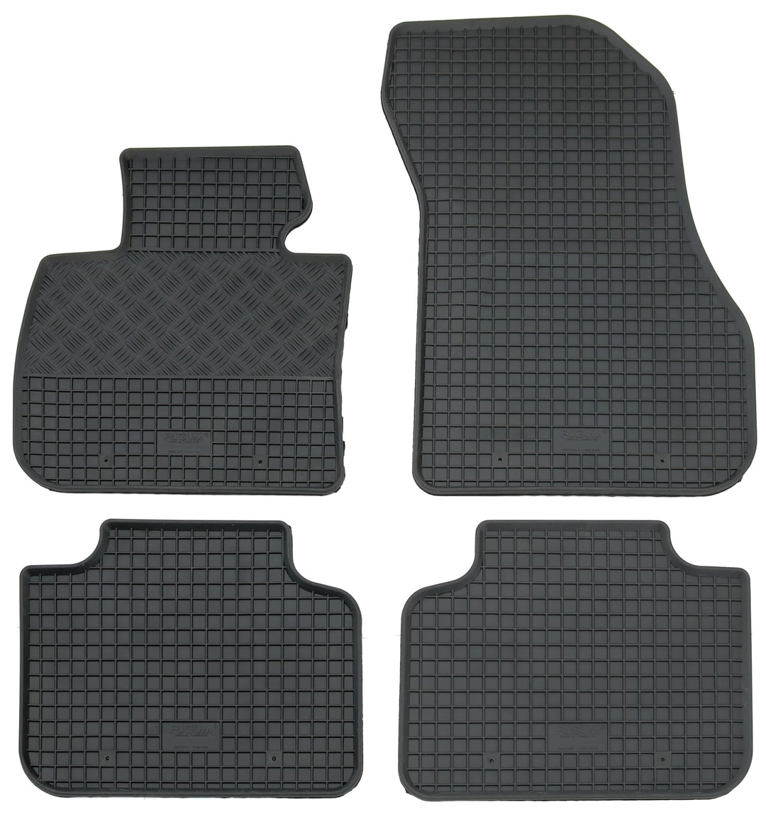 Gummi Fussmatten Set, 4teilig, Gummifussmatten Gummimatten Matten