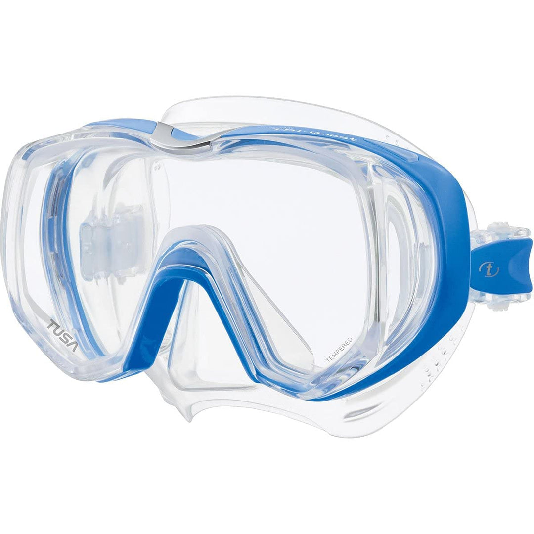 Taucherbrille Tusa Tri-Quest Freedom - tauchmaske schnorchelmaske erwachsene silikon (M-3001) Fishta