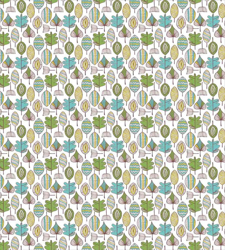 ABAKUHAUS Gekritzel Bettbezugs Set Für Doppelbetten, Moderne Scribble Blätter, Weicher Microfasersto