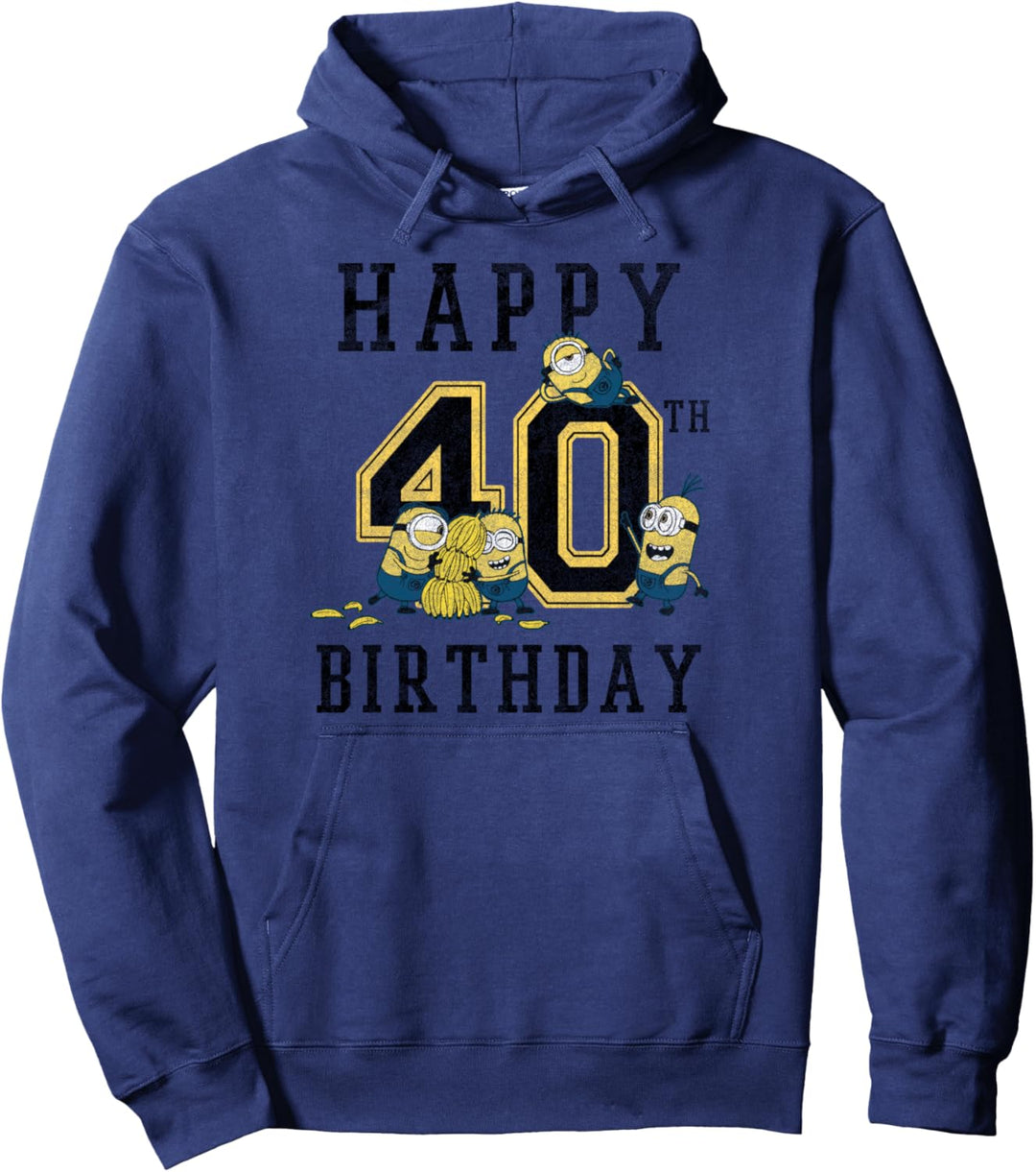 Despicable Me Minions Happy 40th Birthday Pullover Hoodie