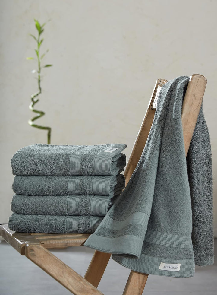PandaHome Handtuch Set aus Baumwolle - 5 Handtücher - 100% Baumwolle Towel, Schnelltrocknend Weich S