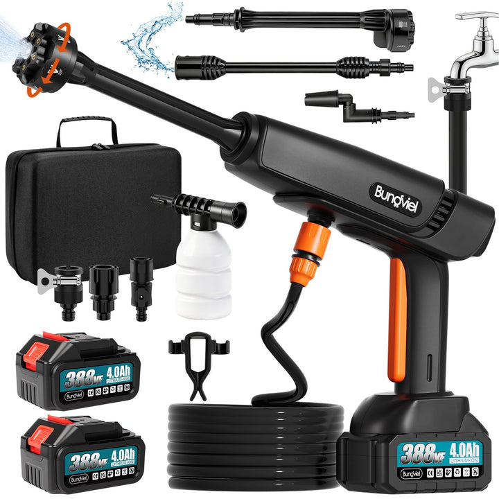 Akku Hochdruckreiniger Kompatibel mit Makita Akku,Bürstenloser Motor,180 Bar 294 L/H Mobiler Druckre