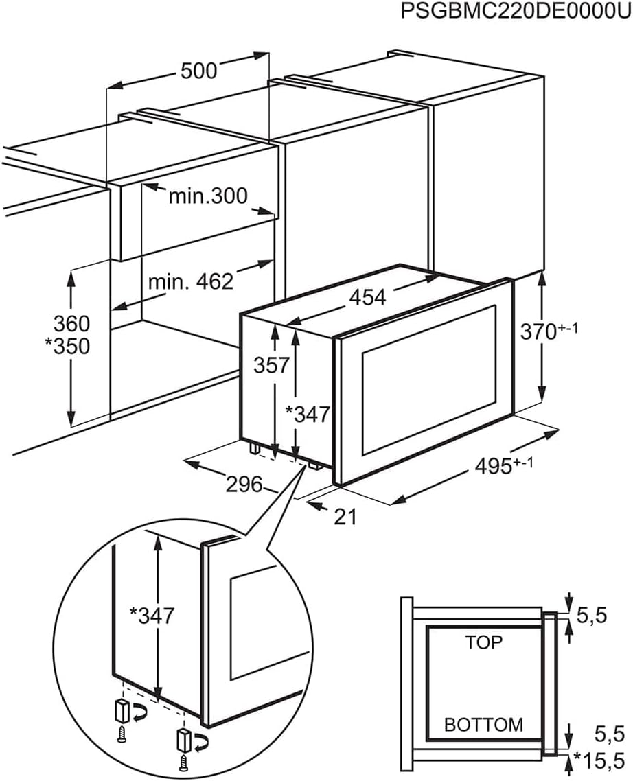 AEG NMB5S171SB Einbau-Mikrowelle Schwarz