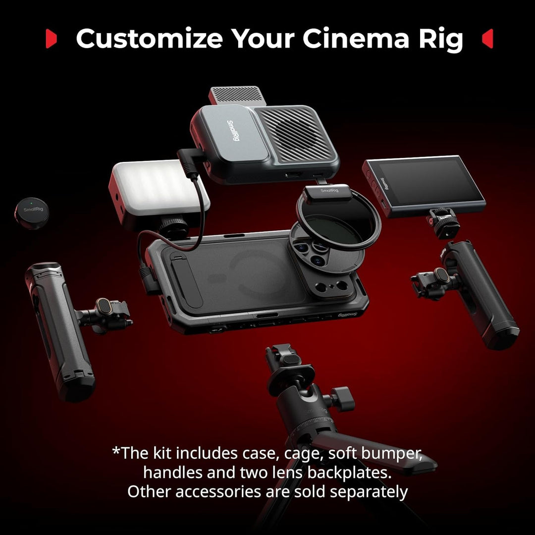 SMALLRIG Mobile Dual Handheld Kit für iPhone 17 Pro, Handyhalterung mit kabellosem Schnellverschluss