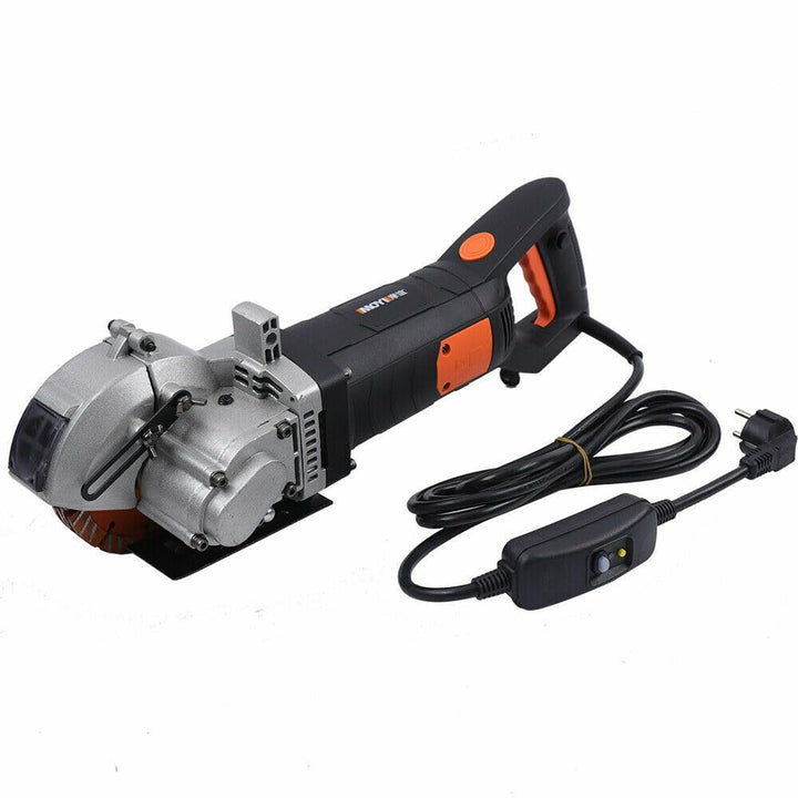 Elektrische Mauernutfräse 4800W Schlitzfräser 42mm Schnitttiefe Infrarotführung 133mm Sägeblätter