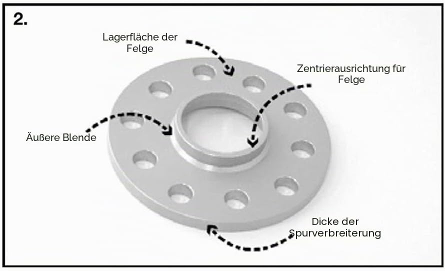 H&amp;R Spurverbreiterungen 2x10mm 5x114,3 B2065660
