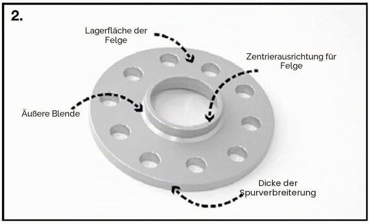 H&amp;R Spurverbreiterungen 2x10mm 5x114,3 B2065660