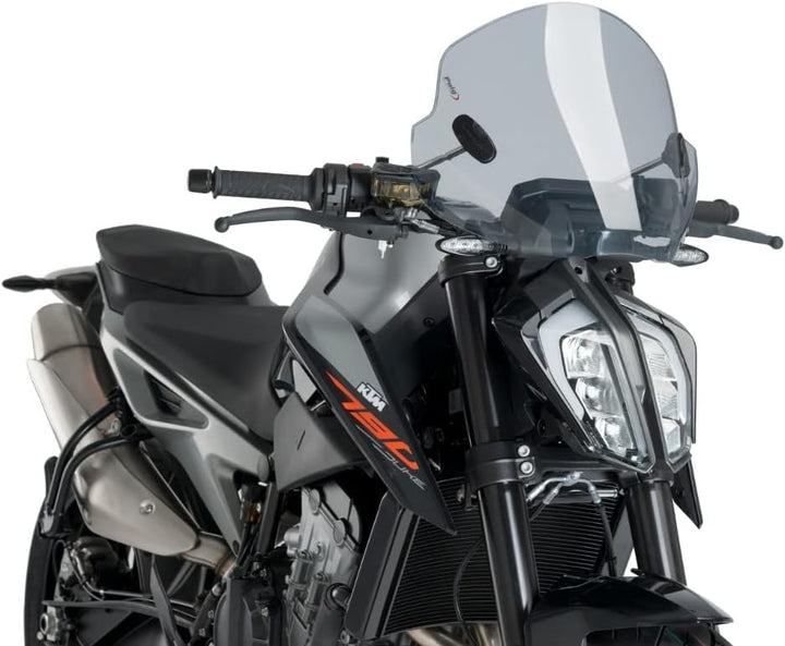 Windschild Universal Puig Trend Windschutzscheibe rauchgrau