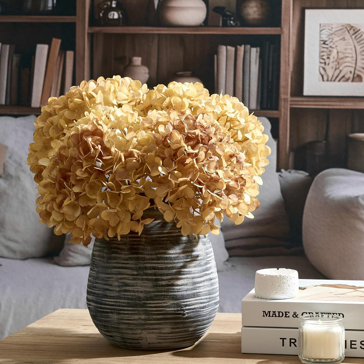 SIDUCAL Keramik Rustikale Bauernhaus Blumenvase, Keramik Dekorative Blumenvase für Wohnkultur Tisch