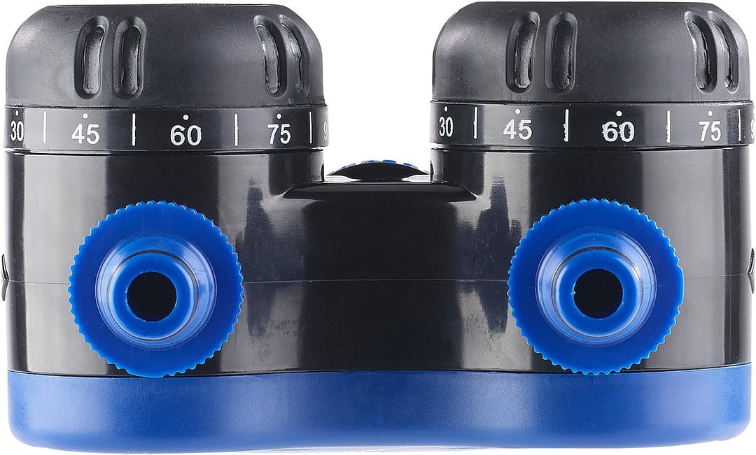 Royal Gardineer Wasser Timer: 2-Fach-Wasserverteiler mit mechanischer Bewässerungsuhr, bis 120 Min.