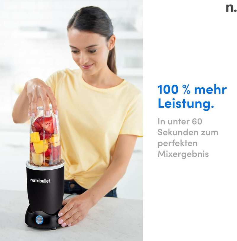 nutribullet Pro Pulse, Elektrischer, Smoothie Maker, Multifunktionaler Mixer und Blender, 1200 Watt