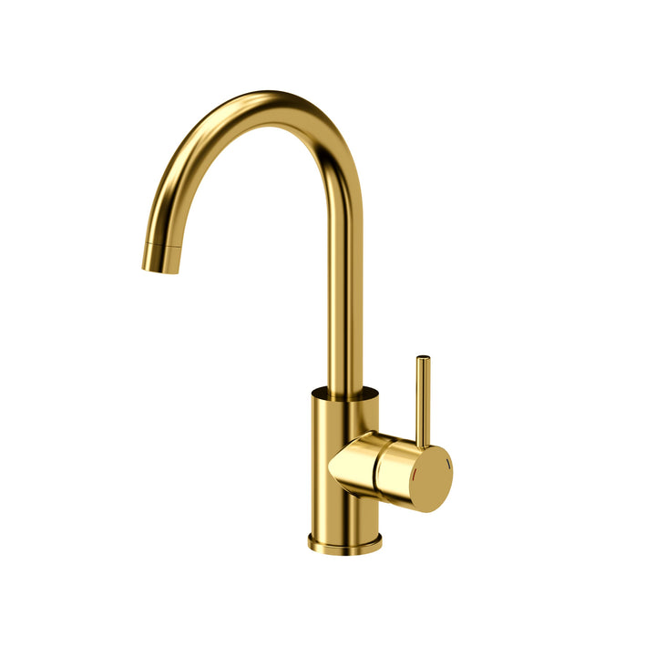 VBChome Spültischarmatur Gold Inox Edelstahl 360°drehbar U- Form Küche Wasserhahn Küchenarmatur Einh