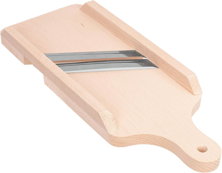 KADAX Gemüsehobel aus Holz, Krauthobel mit 2 scharfen Edelstahlklingen, Gurkenhobel, traditioneller
