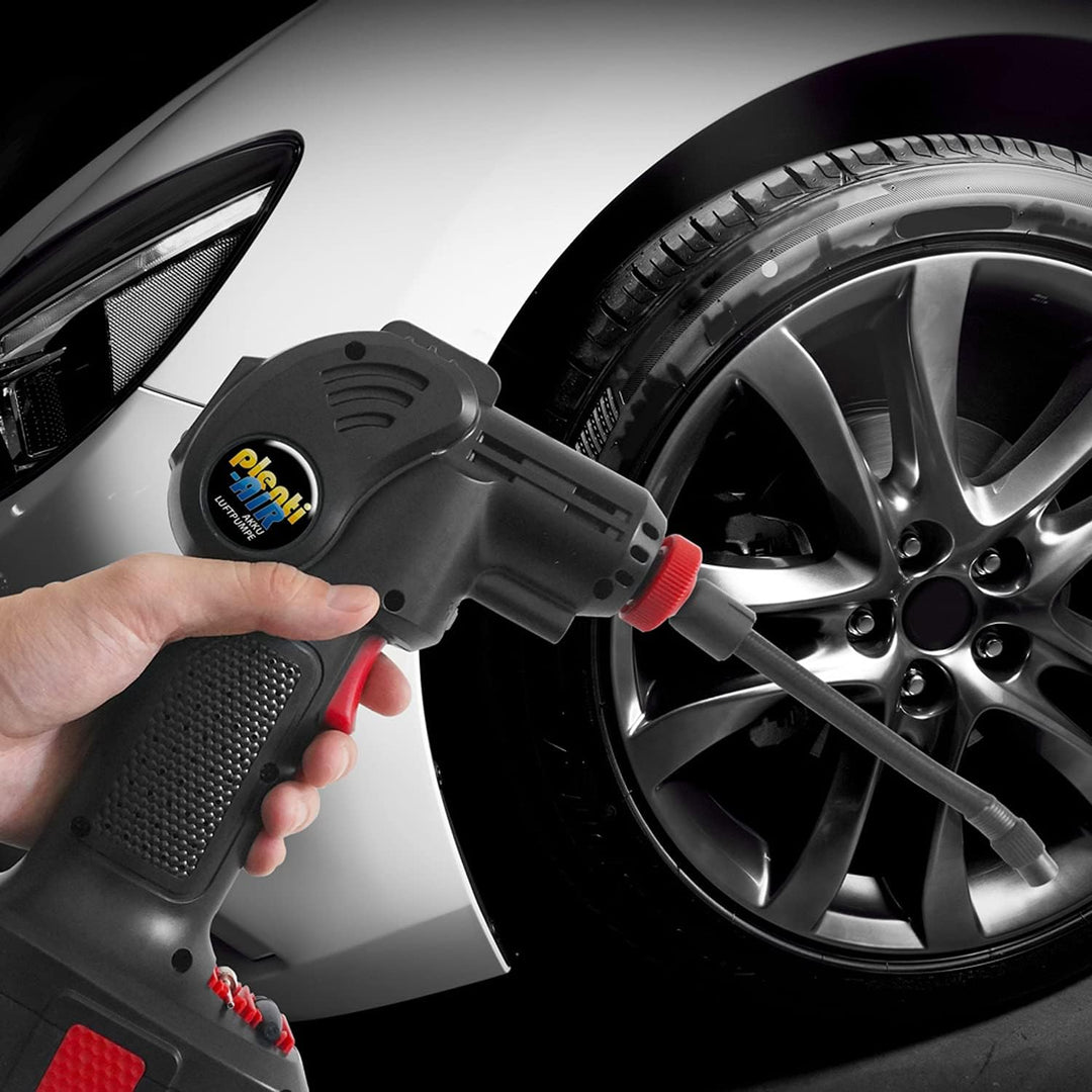 Plenti Air Akku Handkompressor mit Li-Ion Akku und Auto Adapter - 12V NEUHEIT - Deutscher Kundendien