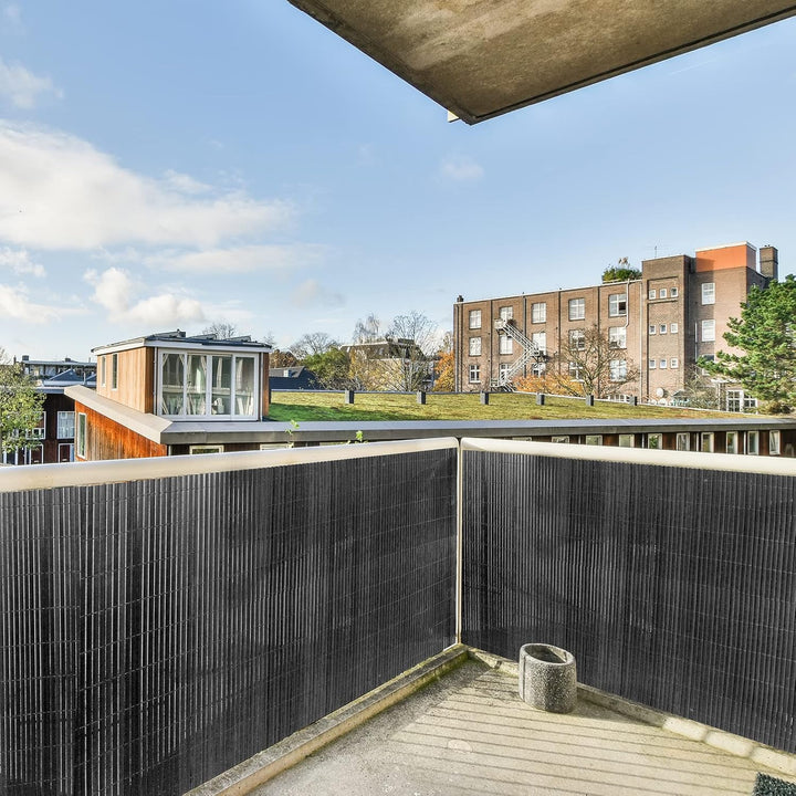 CCLIFE PVC Sichtschutzmatte Sichtschutz Sichtschutzzaun Windschutz UV-beständig für Balkon Garten Te