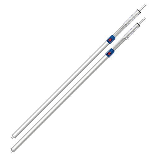 kuriershop 2 x Kim 44 Profi Sperrbalken, Alu, verstellbar, 1550-2050 mm für Airlineschienen