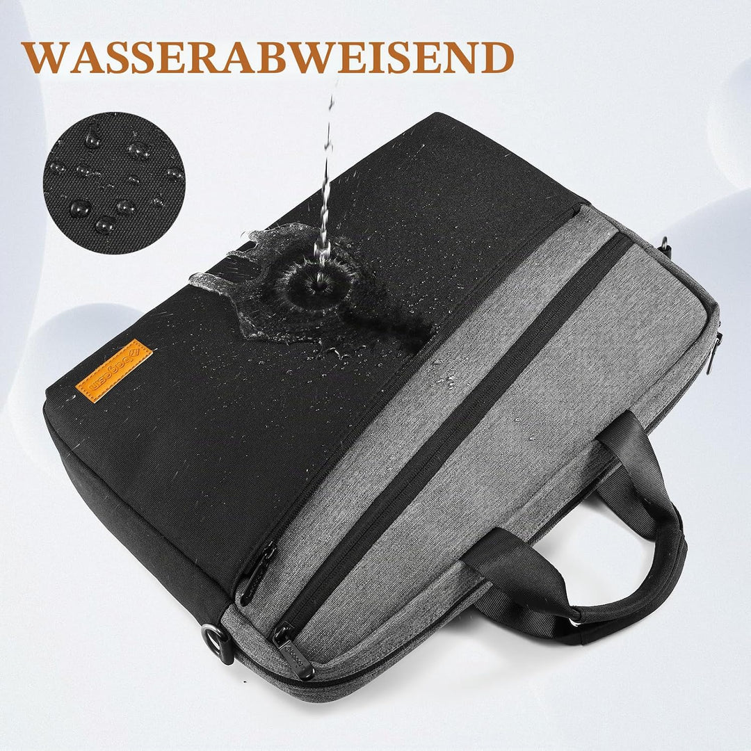 bagasin Laptoptasche Laptop Aktentasche Passt bis zu 17 17,3 Zoll Laptop Erweiterbare Wasserdichte S