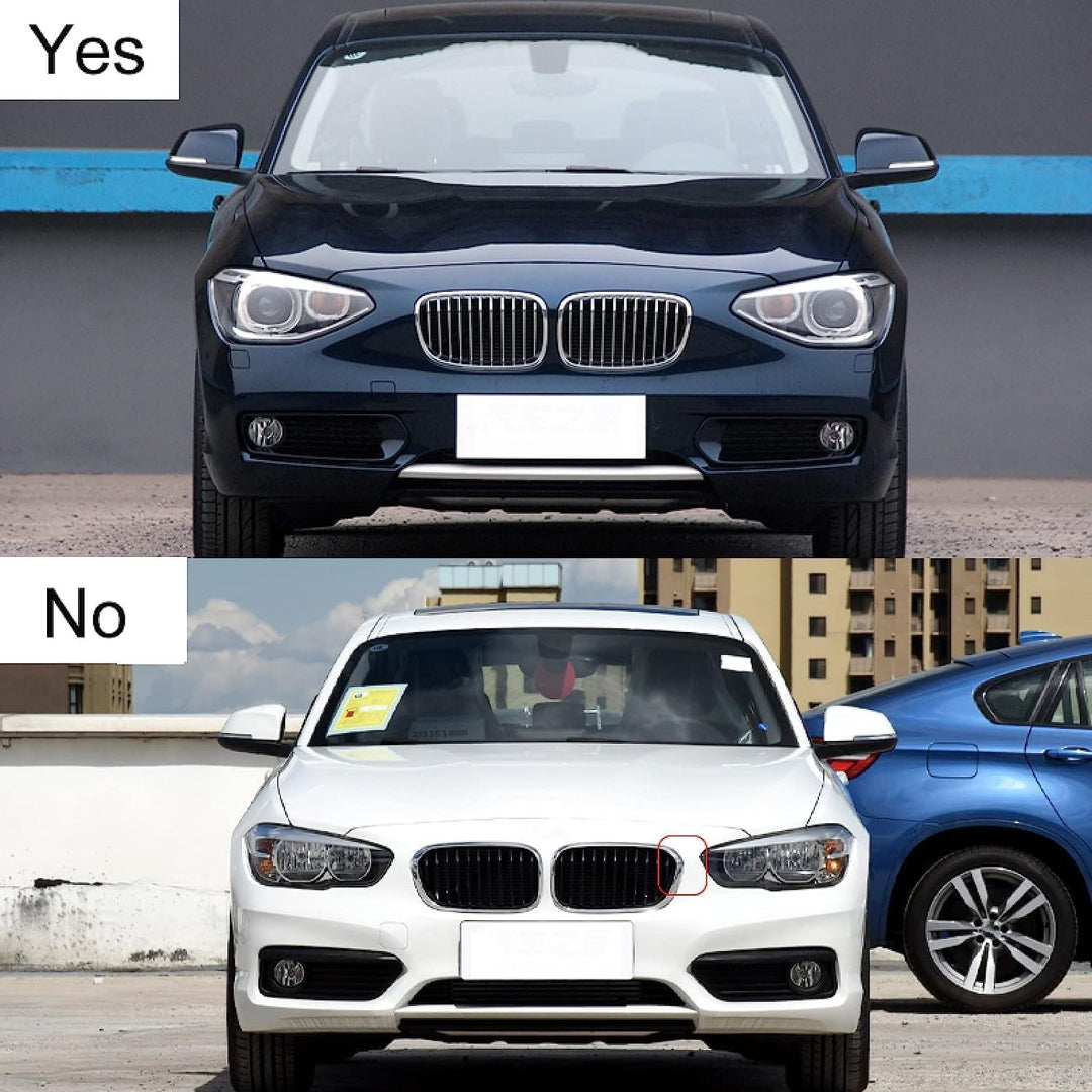 YIUBCZOQI F20 F21 Grill Passend für BMW 1er F20 F21 Nieren Schwarz 2011 2012 2013 2014 F20 Kühlergri