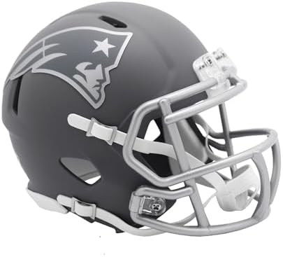 Riddell NFL Mini Speed Helm New England Patriots Slate Collection Edition Footballhelm