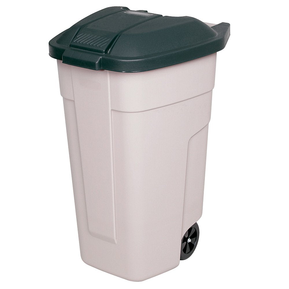 Wertstoffsammler, Inhalt 100 Liter, Korpus beige, Deckel anthrazit