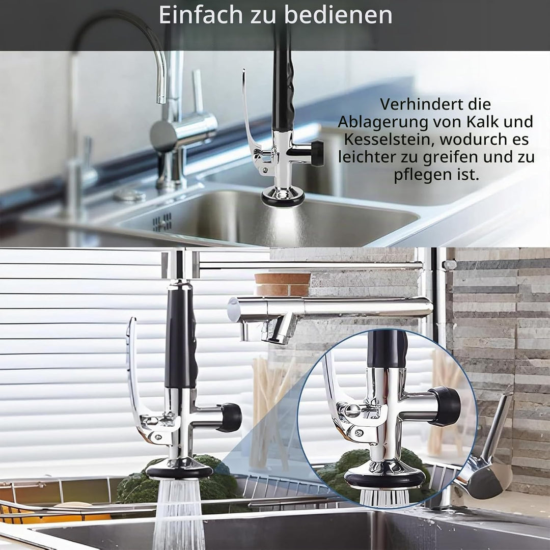 Profi Gastro Handbrause, wasserhahn küche aufsatz 1/2" Standard-AG Spülbrause aus Messing Gastronomi