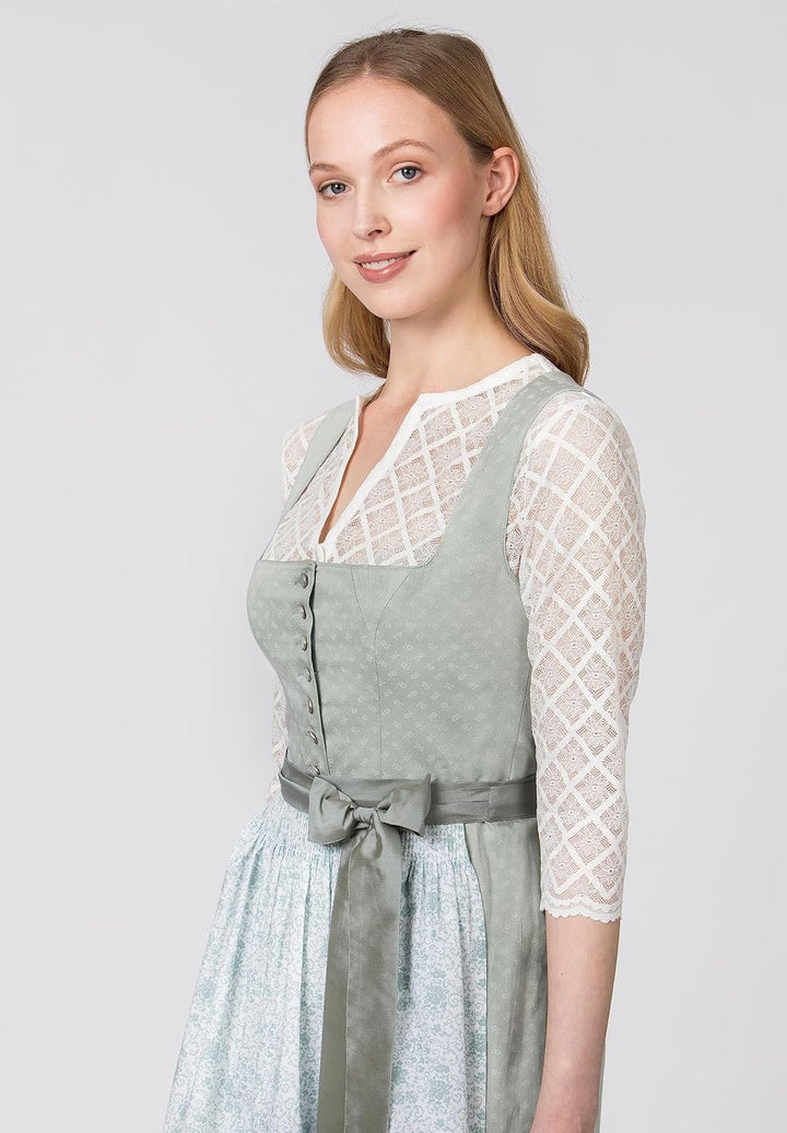 Stockerpoint Damen Dirndl Megan Kleid für besondere Anlässe 36 Salbei, 36 Salbei