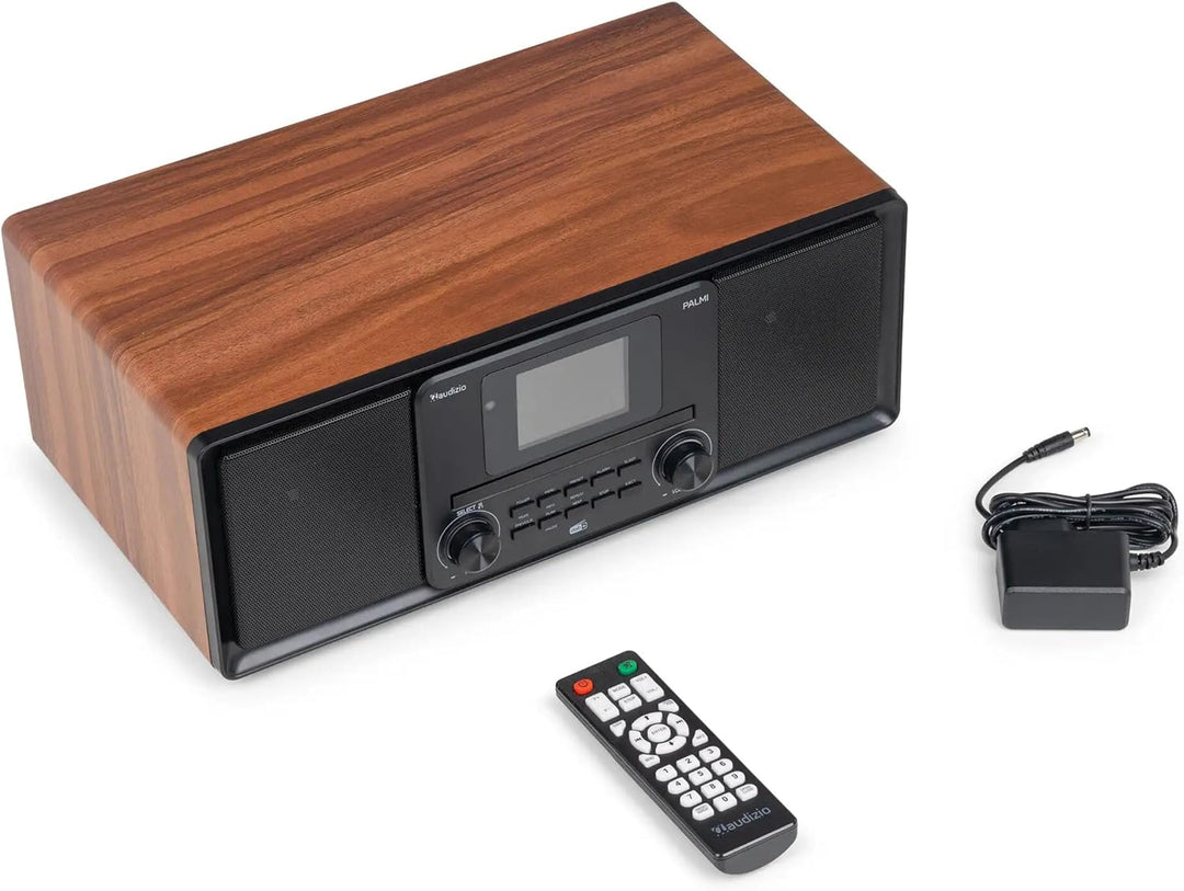 Audizio Palmi - DAB Radio mit CD Player - 60 Watt Stereoanlage mit Bluetooth 5.0, USB &amp; Equalizer, W