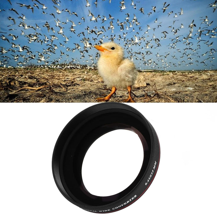 Zunate Weitwinkel-Objektivfilter, 55 Mm 0,45X Ultra Slim Weitwinkel-Objektivfilter, für Durchmesser
