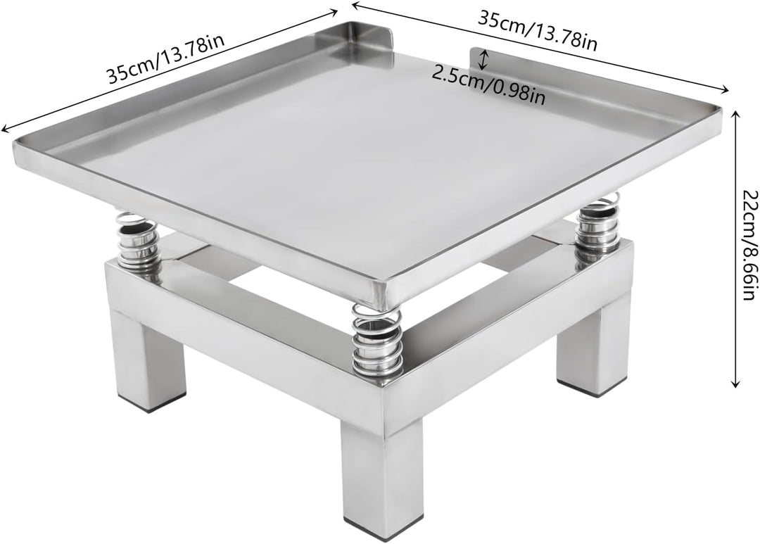 Beton Rütteltisch 50W 3000-3600 U/Min 10kg Belastung Edelstahl Vibrationsplatte Für Betonverdichtung