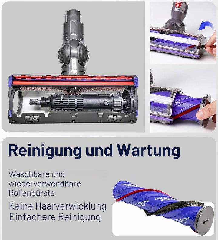 Ersatz-Staubsaugerkopf, verhedderungsfrei, kompatibel mit Dyson V7, V8, V10, V11, V15, SV10, SV11, S