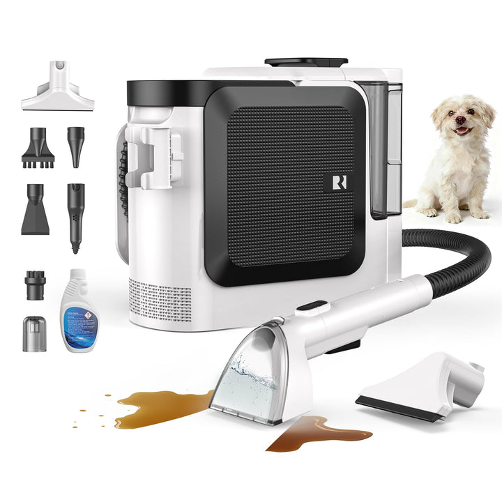 Redkey C2 Polsterreiniger Gerät, 26KPA 1800W Heissdampf Waschsauger Teppichreiniger, 4-in-1 Dampfrei