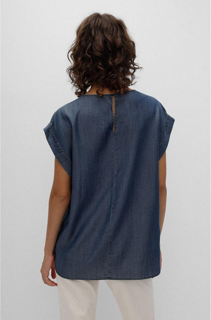 HUGO Damen Tops 36 Dark Blue403, 36 Dark Blue403