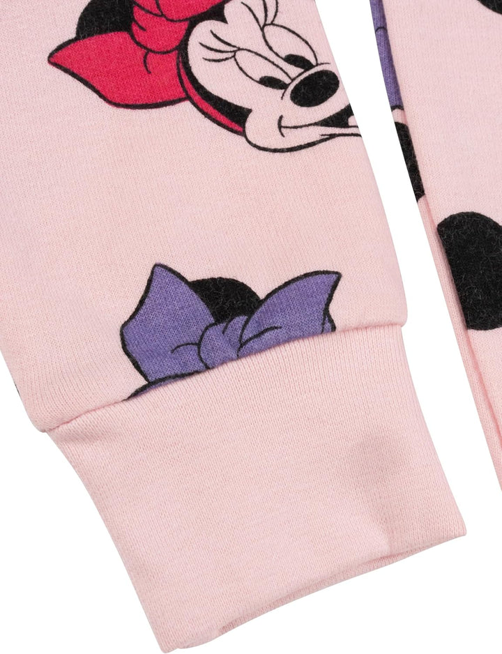 Disney Minnie Mouse Hoodie für Mädchen - Kinder Kapuzenpullover Pullover mit Kapuze Sweatshirt Rosa