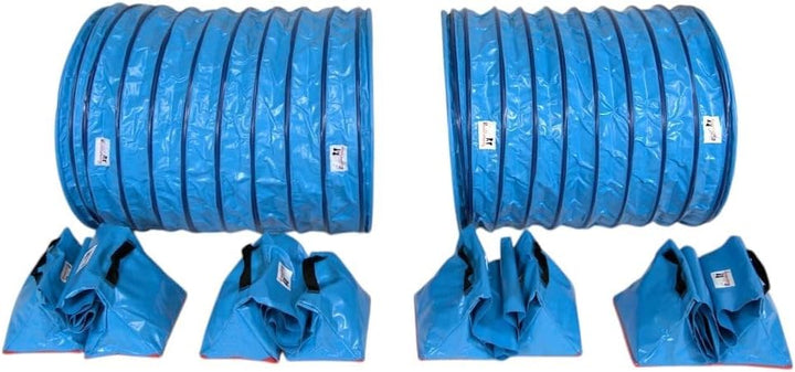 Callieway Hoopers Agility Tunnel Set “Profi”– Orig Tunnelset (2 STK.) für Hoopers Hundesport (inkl 4