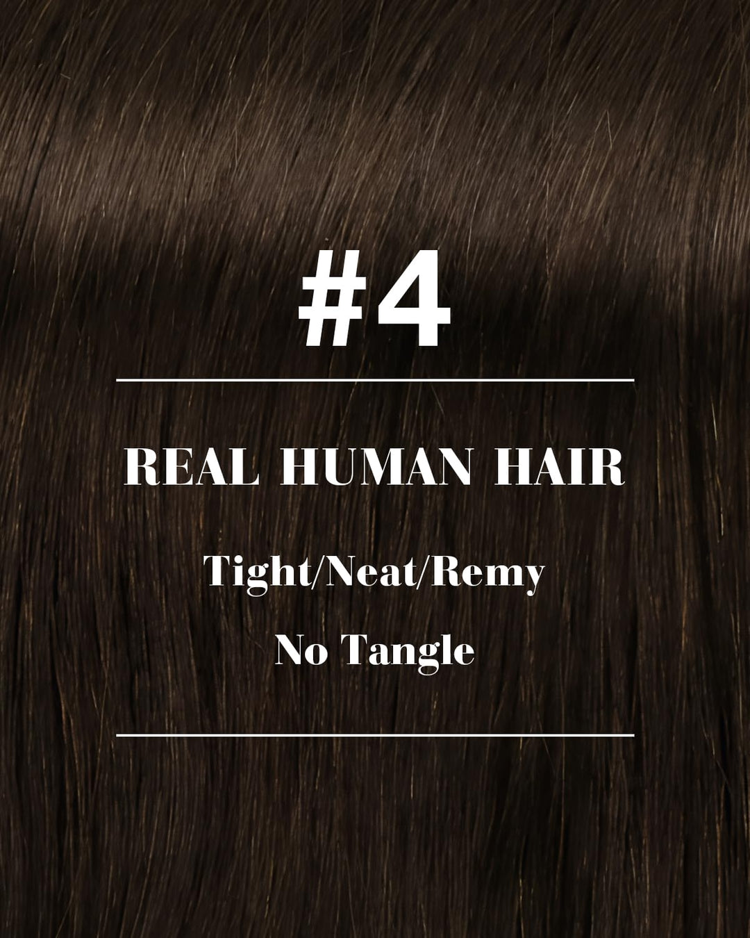 Hetto Tressen Echthaar Extensions, Mittelbraun, 35cm, 80g | 100% Remy Haar, Stylbar, knotenfrei, Fur