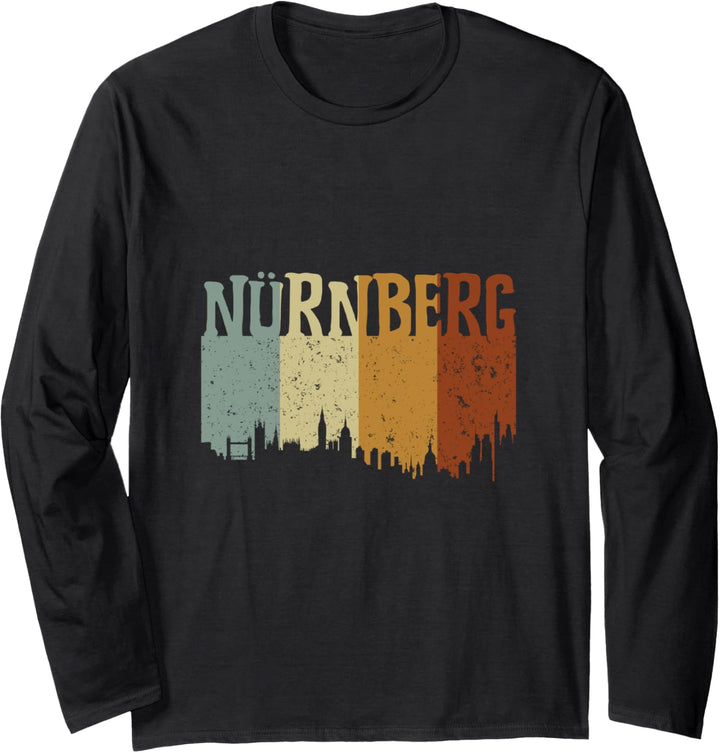 Nürnberg Nürnberger Vintage Stadt Langarmshirt