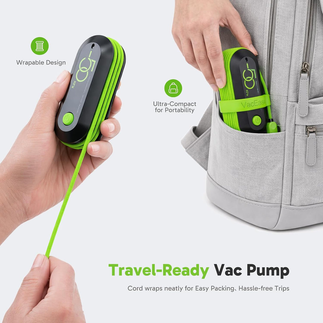 9 Stück Vakuumbeutel für Kleidung mit USB-Elektropumpe, Vacuum Bag Reisen | (3x 40x40cm, 3x 40x50cm,