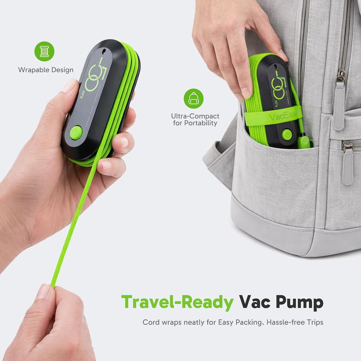 9 Stück Vakuumbeutel für Kleidung mit USB-Elektropumpe, Vacuum Bag Reisen | (3x 40x40cm, 3x 40x50cm,