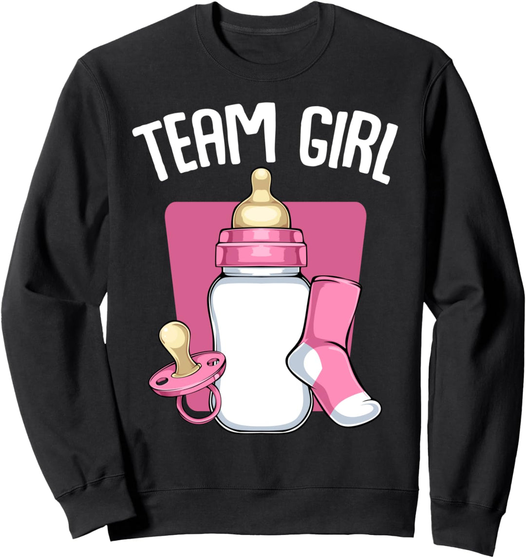 Team Girl Rosa Pink Mädchen Baby Party Windelparty Nachwuchs Sweatshirt