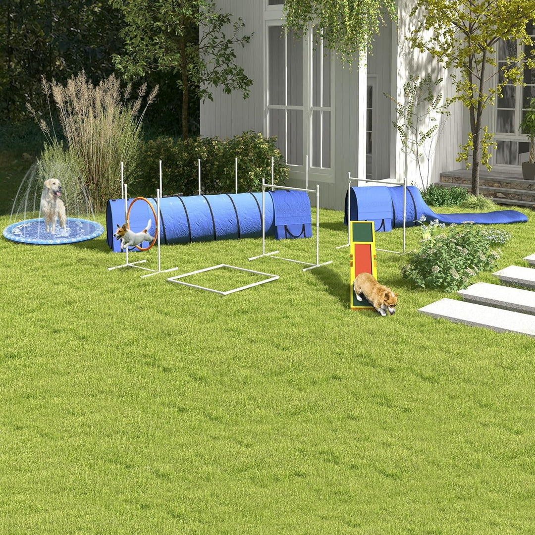 PawHut Hundewippe Hunde Agility Wippe Holz Welpenspielzeug Agility Training Hundesport für grosse Hu