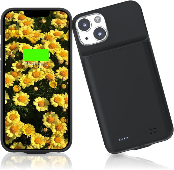 HUOBAO Batteriehülle für iPhone 14 Plus, [7000mAh] Ladekoffer für iPhone, Schützende tragbare Ladeta