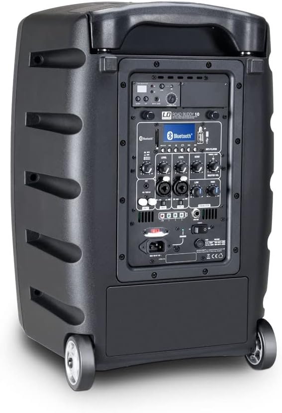 LD Systems ROADBUDDY 10 B6 Akkubetriebener Bluetooth-Lautsprecher mit Mixer und Funkmikrofon mit Mik