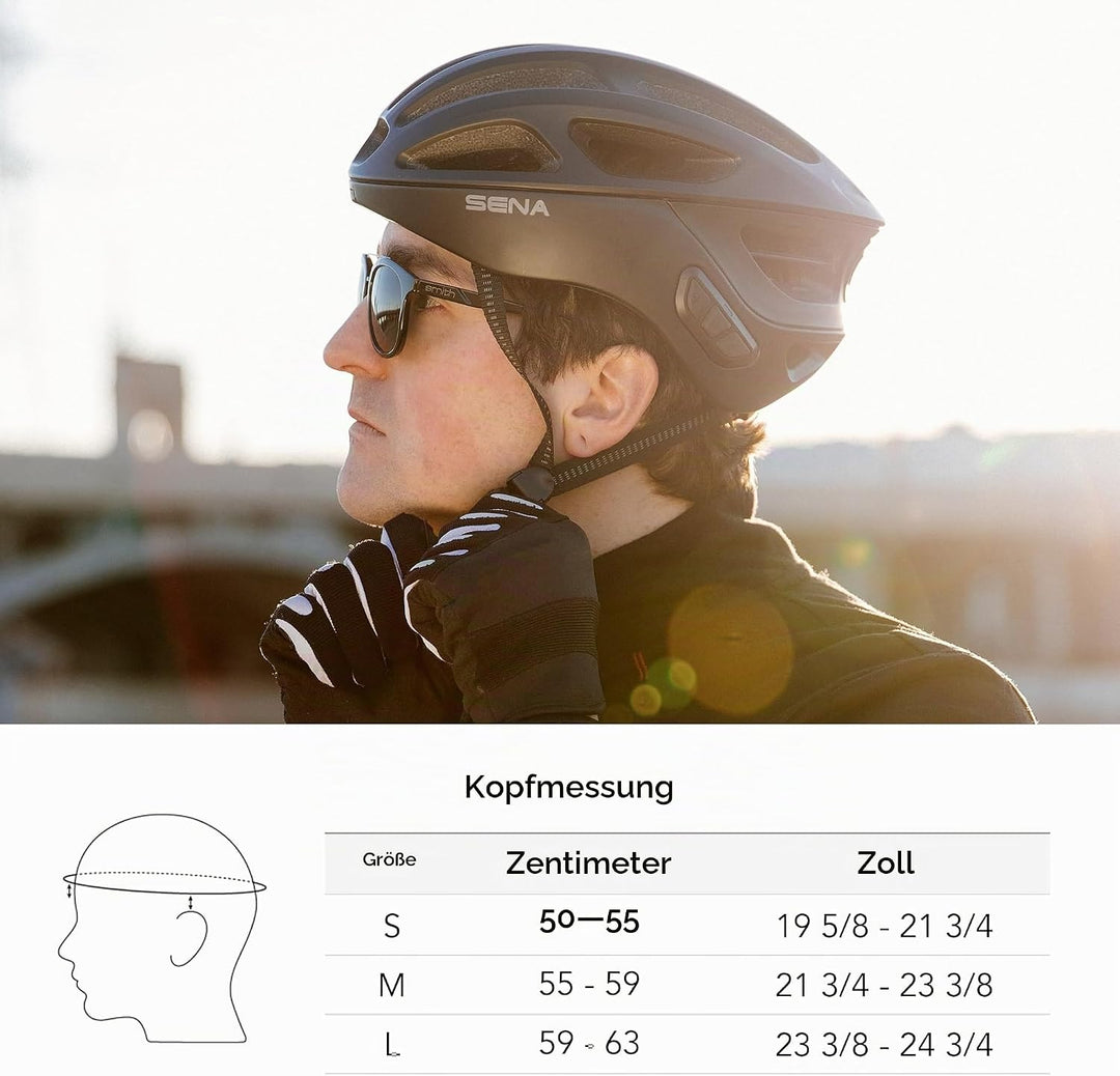 Sena R1 / R1 EVO der Smarte Fahrradhelm L R1 (2022) Ice Blue, L R1 (2022) Ice Blue