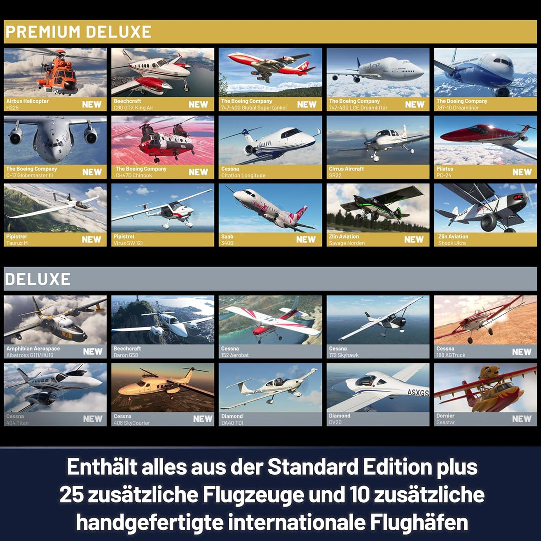 Microsoft Flight Simulator 2024 – Premium Deluxe SteelBook Edition – Xbox Series X|S und Windows Dow