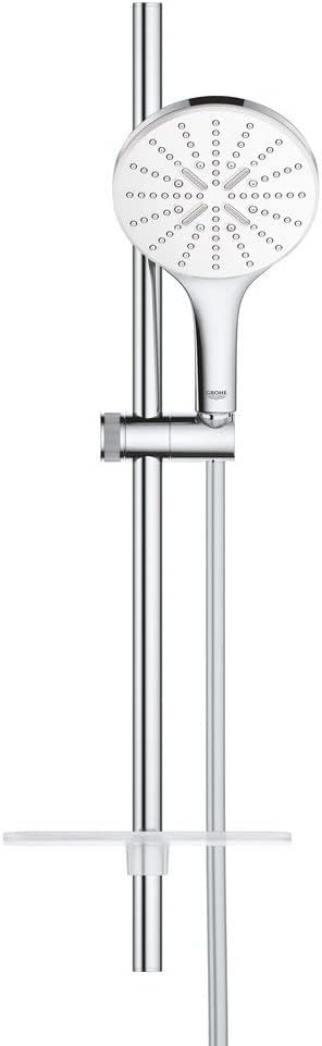 GROHE Rainshower 150 SmartActive | Brausestangenset 3 Strahlarten | Moon White | 26592LS0 Brausestan
