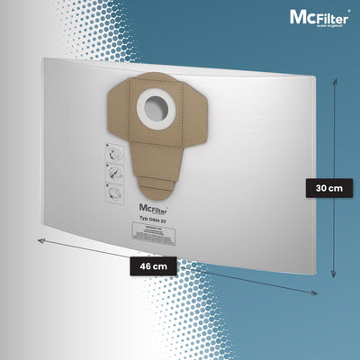 McFilter | 20 Staubsaugerbeutel 20l kompatibel mit ALLEN Einhell Staubsauger, geeignet für Einhell T