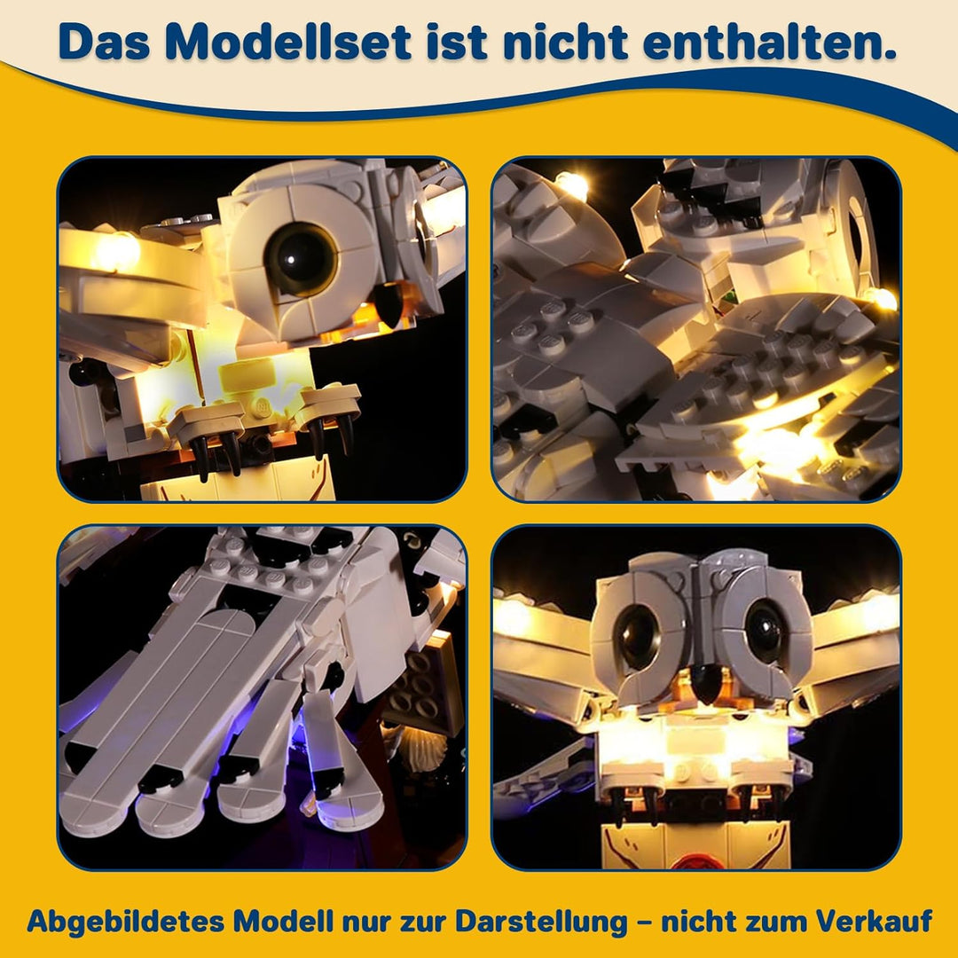 Led Licht Set für Lego Harry Potter Hedwig,Led Dekorations Beleuchtungs Set für Lego 75979 Harry Pot