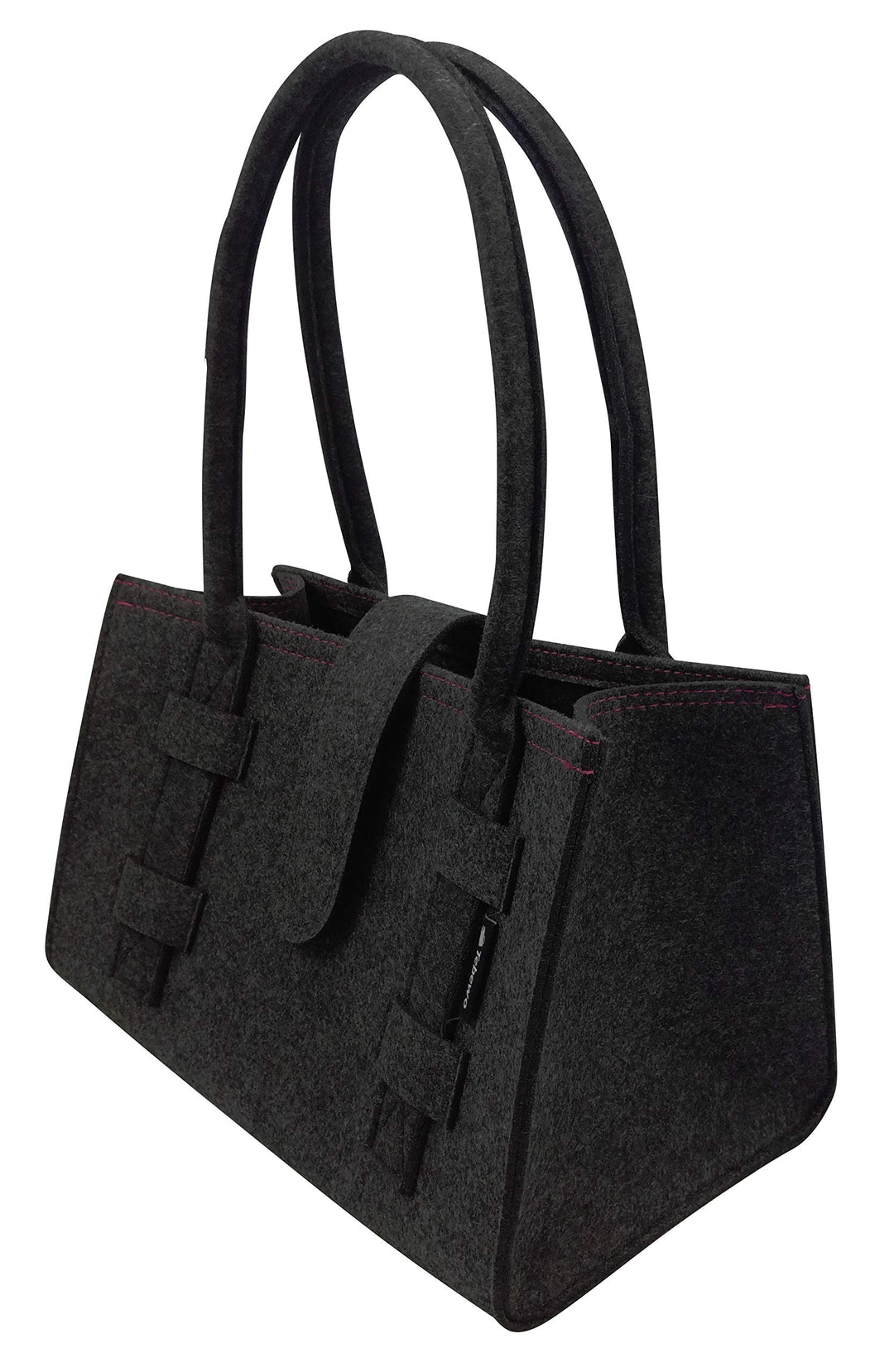 Tebewo Handtasche,Shopping Bag aus Filz, verschliessbare Einkaufs-Tasche mit Henkel, Einkaufskorb, F