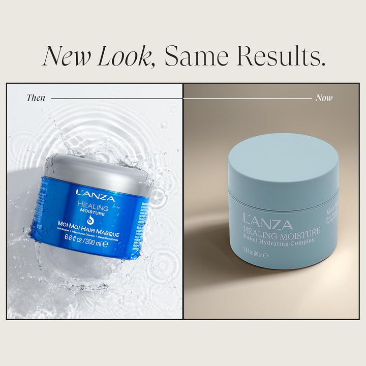 L'ANZA Healing Moisture Moi Moi Hair Masque, Moisturises and Refreshes Dry and Coarse Hair, Rich wit