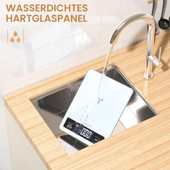 Digitale Küchenwaage Digitalwaage, 5KG Electronische Waage Küchen Digital bis zu 1-g-genau, Haushalt